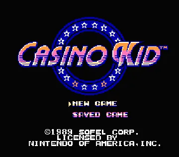 Casino Kid (USA) screen shot title